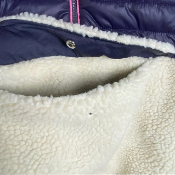 Ivory Ella Sherpa Puffer Mixed Media Women's Hooded Jacket Small NWT - Picture 10 of 11